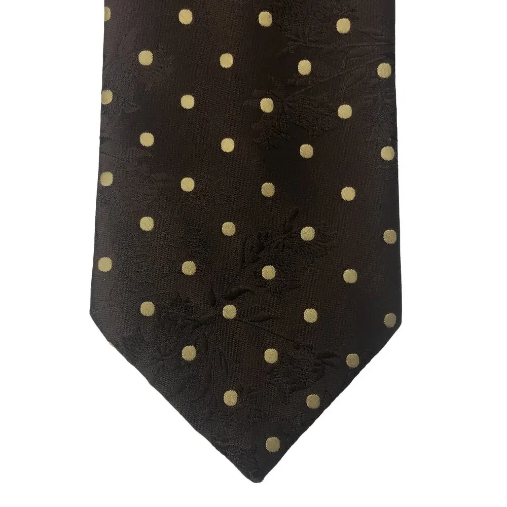 Brown Floral Tie